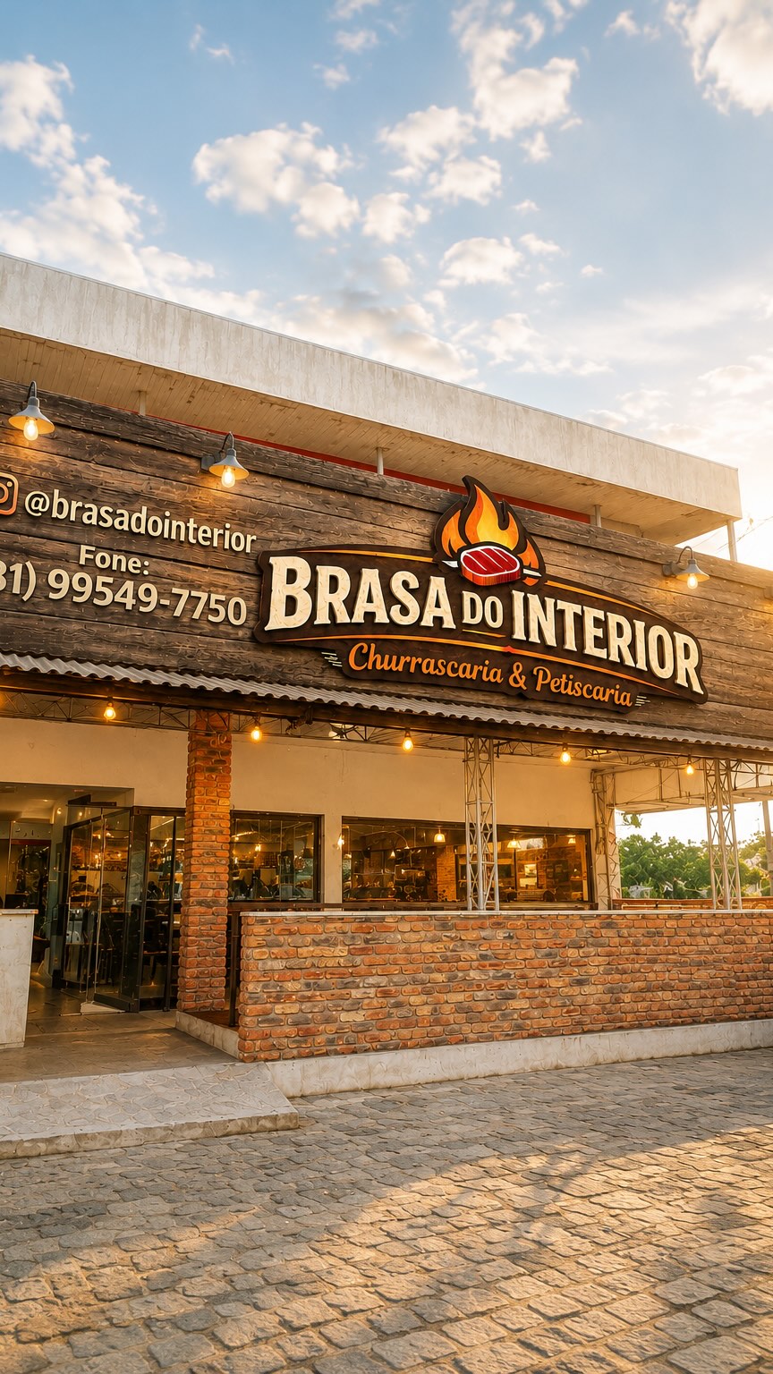Fachada da Brasa do Interior em Passira